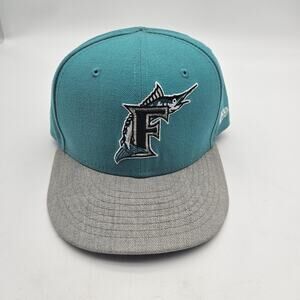 Florida Marlins Hat Cap Fitted Mens 7 3/8 MLB Baseball Cooperstown 59FIFTY
